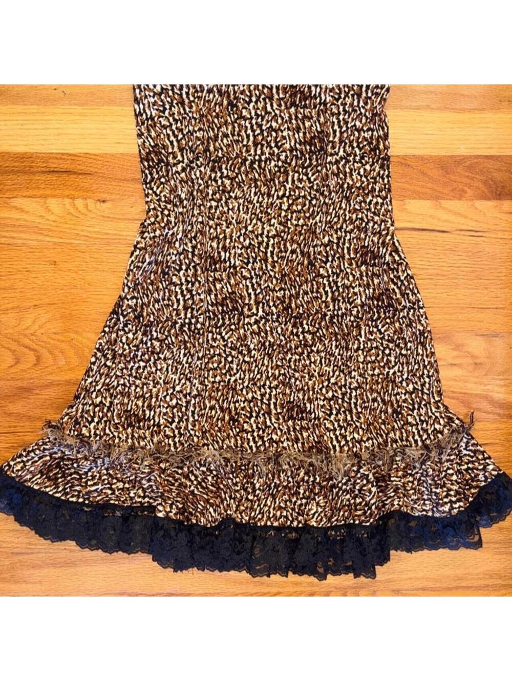 Alfani Women's Brown and Multi Skirt